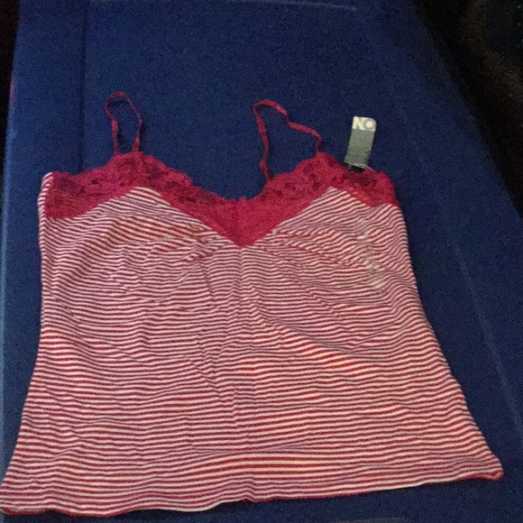 NWT pink and white stripe camisole - Picture 2 of 2